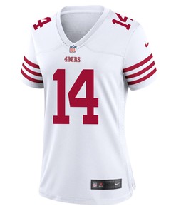Sam Darnold 14 San Francisco 49ers Women Game Jersey - White