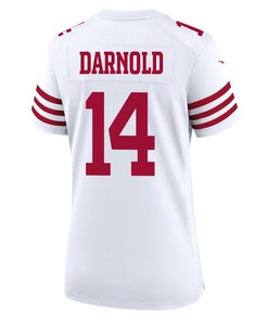 Sam Darnold 14 San Francisco 49ers Women Game Jersey - White