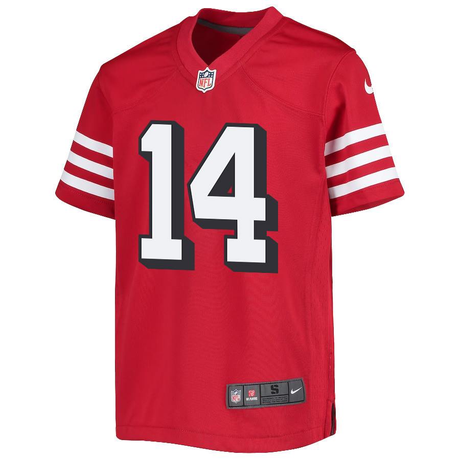 Sam Darnold 14 San Francisco 49ers Youth Alternate Game Jersey - Scarlet