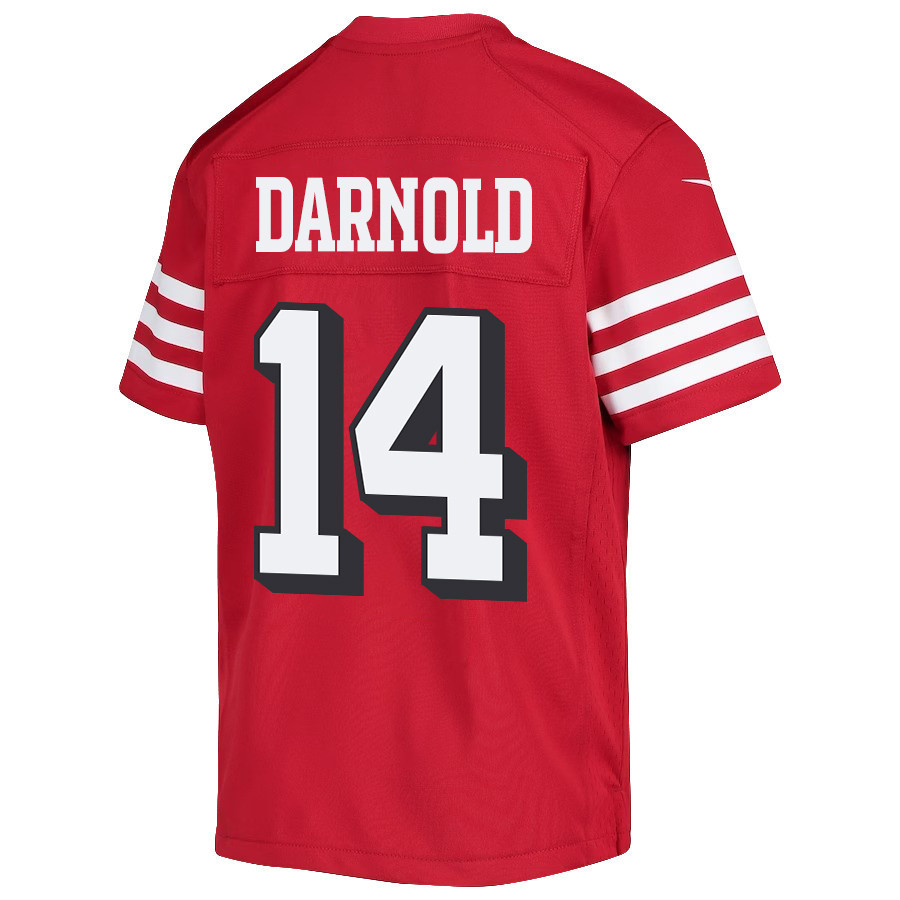 Sam Darnold 14 San Francisco 49ers Youth Alternate Game Jersey - Scarlet