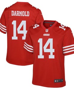 Sam Darnold 14 San Francisco 49ers Youth Game Jersey - Scarlet