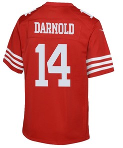 Sam Darnold 14 San Francisco 49ers Youth Game Jersey - Scarlet