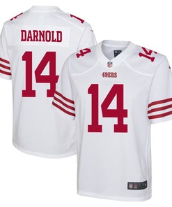 Sam Darnold 14 San Francisco 49ers Youth Game Jersey - White