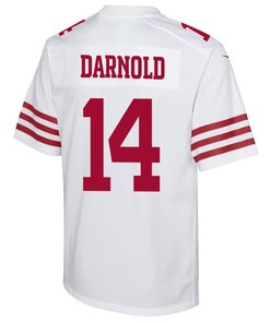 Sam Darnold 14 San Francisco 49ers Youth Game Jersey - White