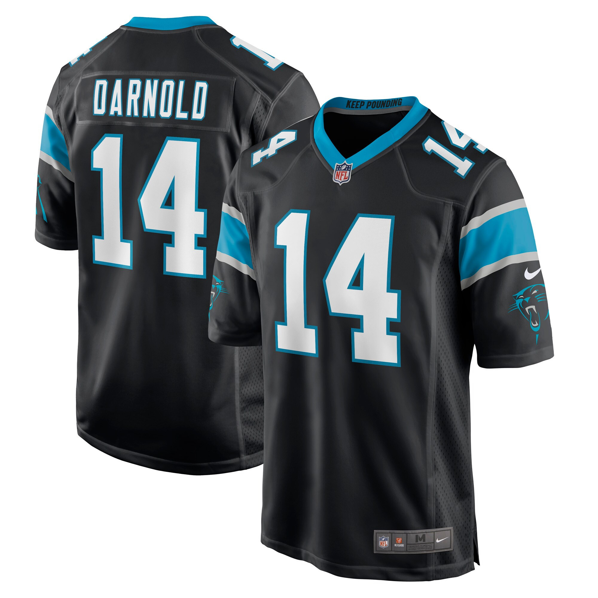 Sam Darnold Carolina Panthers Game Player Jersey - Black Nfl