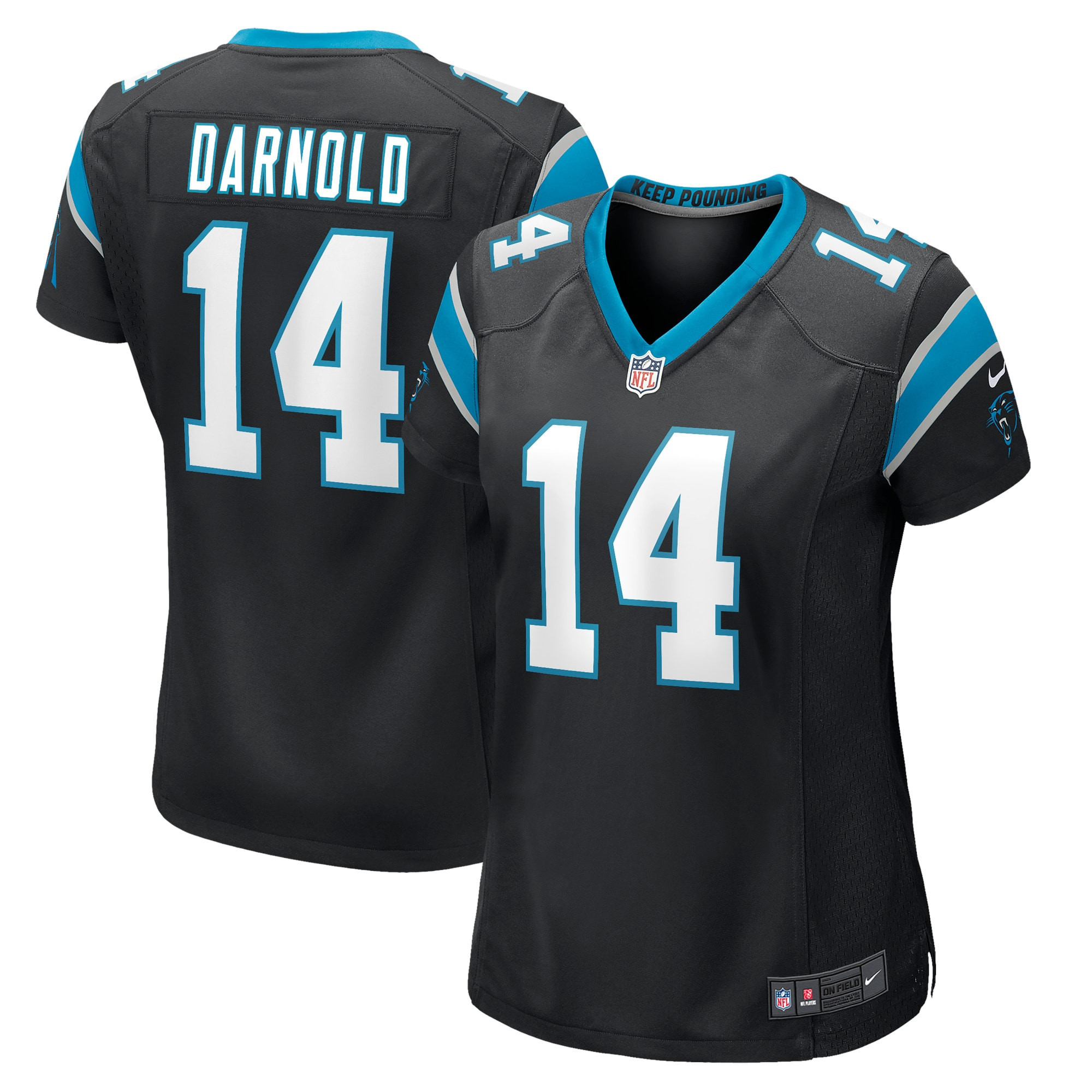Sam Darnold Carolina Panthers Womens Game Jersey - Black Nfl