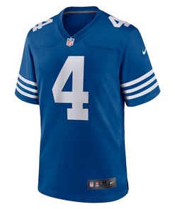 Sam Ehlinger 4 Indianapolis Colts Game Player Jersey - Blue