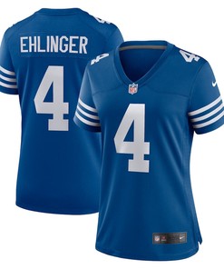 Sam Ehlinger 4 Indianapolis Colts Women's Game Player Jersey - Blue