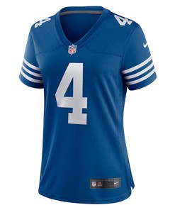 Sam Ehlinger 4 Indianapolis Colts Women's Game Player Jersey - Blue
