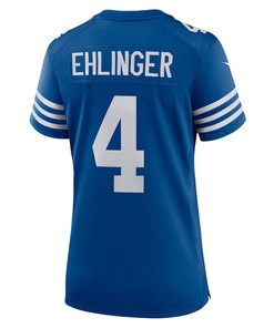Sam Ehlinger 4 Indianapolis Colts Women's Game Player Jersey - Blue