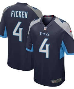 Sam Ficken Tennessee Titans Game Jersey - Navy Nfl