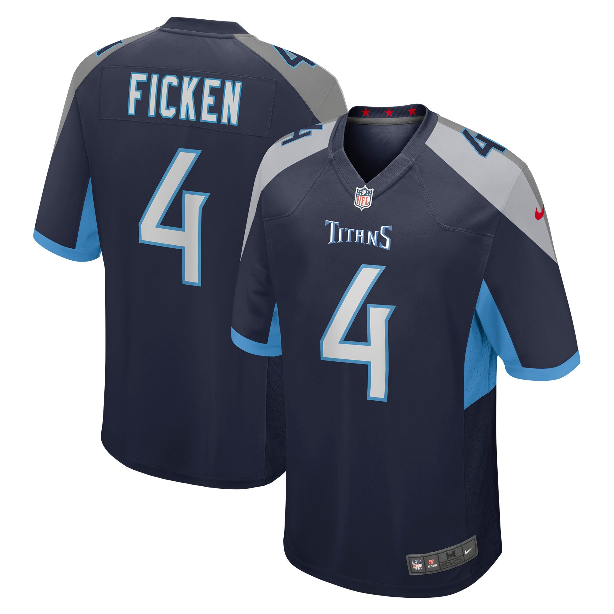 Sam Ficken Tennessee Titans Game Jersey - Navy Nfl