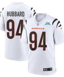 Sam Hubbard 94 Cincinnati Bengals Super Bowl LVII Champions Men Game Jersey - White