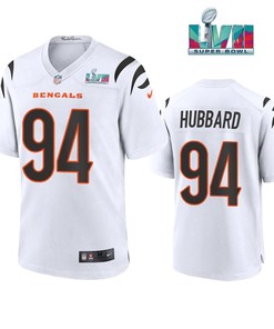 Sam Hubbard 94 Cincinnati Bengals Super Bowl LVII Men Game Jersey- White