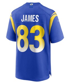 Sam James 83 Los Angeles Rams Home Game Jersey - Royal