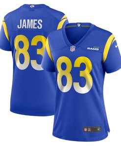 Sam James 83 Los Angeles Rams Women's Home Game Jersey - Royal