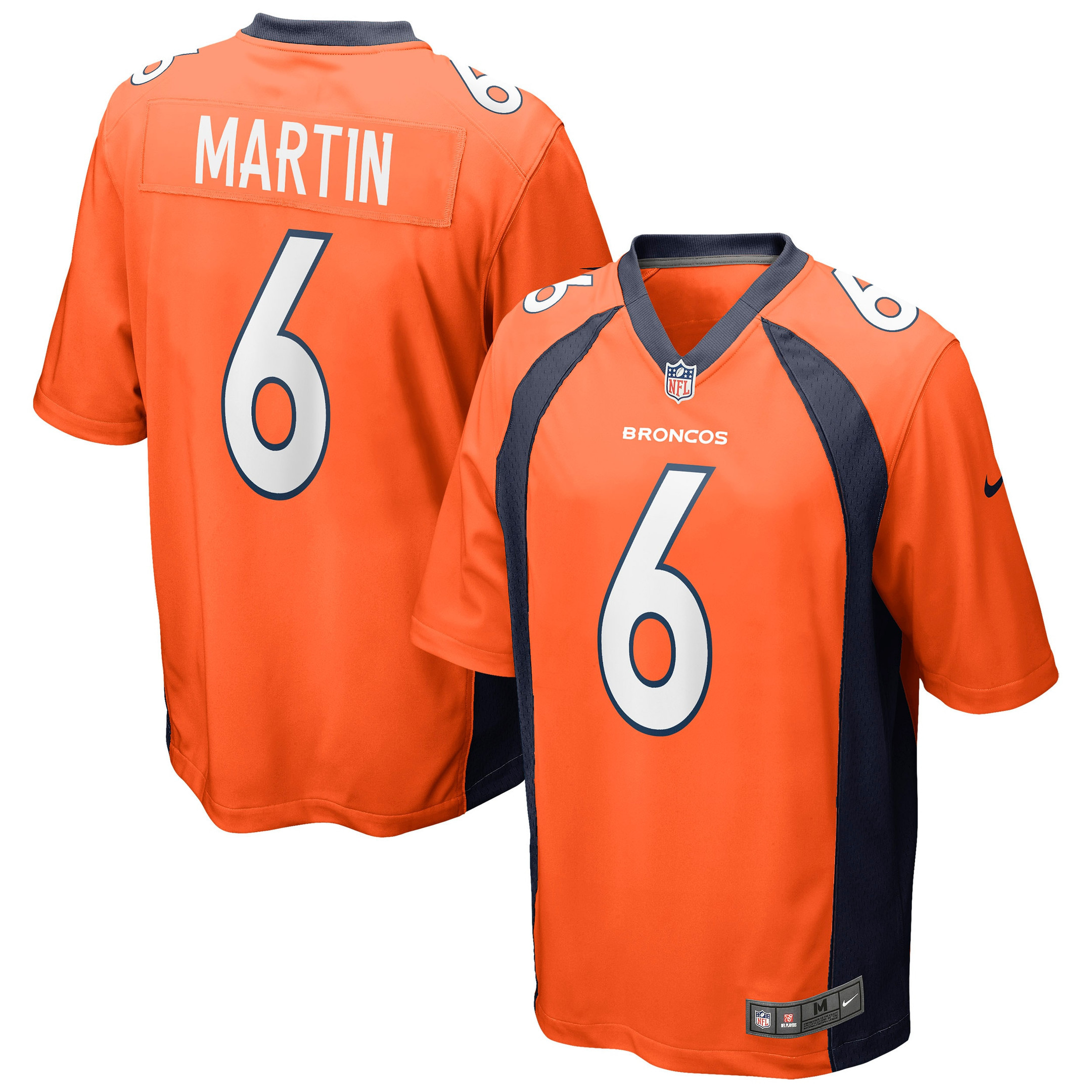 Sam Martin Denver Broncos Game Jersey - Orange Nfl