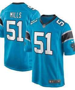Sam Mills 51 Carolina Panthers Retired Player Jersey - Blue