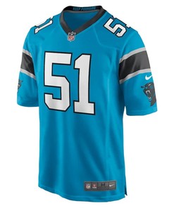 Sam Mills 51 Carolina Panthers Retired Player Jersey - Blue