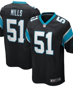 Sam Mills Carolina Panthers Game Retired Player Jersey - Black Nfl