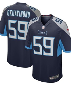 Sam Okuayinonu 59 Tennessee Titans Home Game Player Jersey - Navy