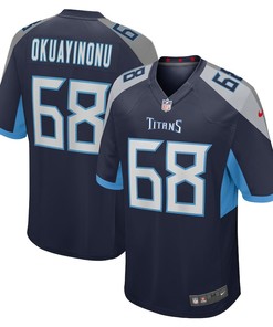 Sam Okuayinonu Tennessee Titans Game Player Jersey - Navy