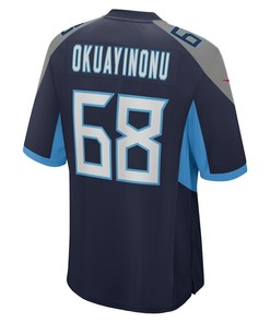 Sam Okuayinonu Tennessee Titans Game Player Jersey - Navy