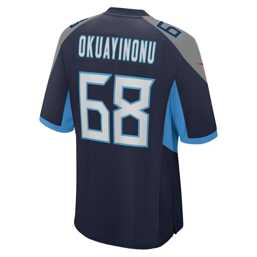 Sam Okuayinonu Tennessee Titans Game Player Jersey - Navy