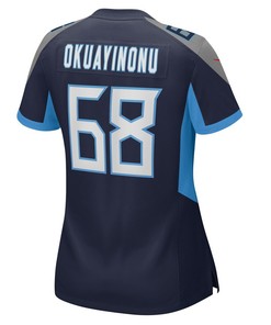 Sam Okuayinonu Tennessee Titans Women's Game Player Jersey - Navy