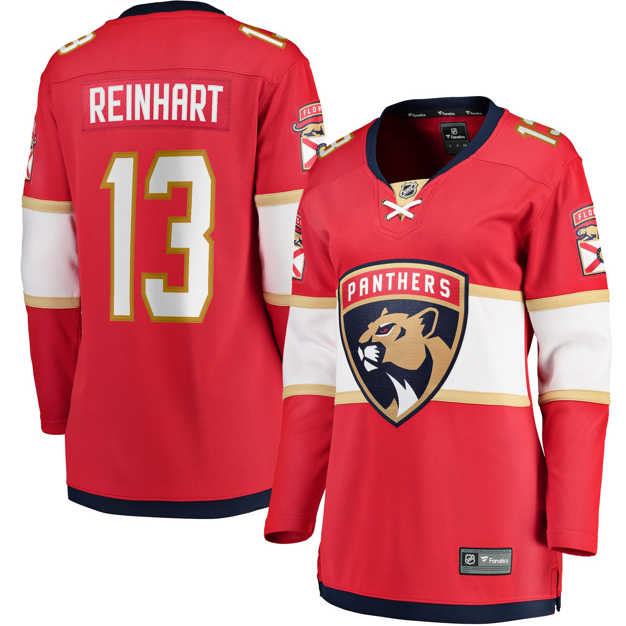 Sam Reinhart Florida Panthers Fanatics Branded Womens Breakaway Player Jersey - Red Nhl