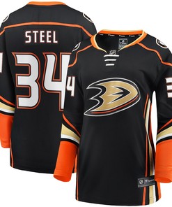 Sam Steel Anaheim Ducks Fanatics Branded Womens 2017 Breakaway Player Jersey - Black Nhl