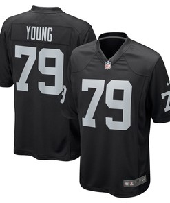 Sam Young Las Vegas Raiders Game Player Jersey - Black Nfl