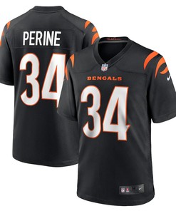 Samaje Perine 34 Cincinnati Bengals Game Jersey - Black