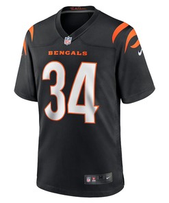 Samaje Perine 34 Cincinnati Bengals Game Jersey - Black