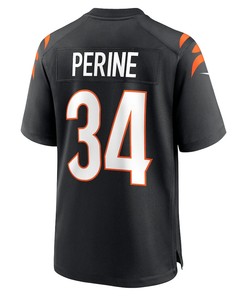Samaje Perine 34 Cincinnati Bengals Game Jersey - Black