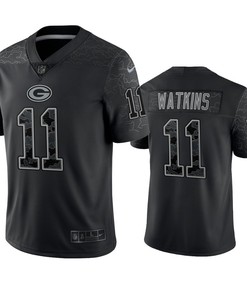 Sammy Watkins 11 Green Bay Packers Black Reflective Limited Jersey - Men