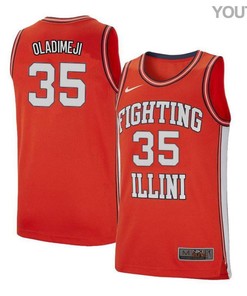 Samson Oladimeji 35 Illinois Fighting Illini Retro Elite Basketball Youth Jersey - Orange