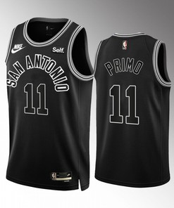 San Antonio Spurs Joshua Primo 11 2022-23 Classic Edition Black Jersey
