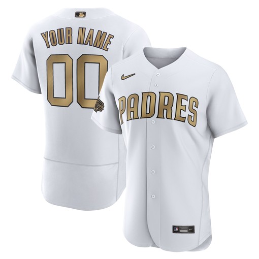 San Diego Padres 2022 Mlb All-star Game Authentic Custom Jersey - White Custom Jerseys Mlb
