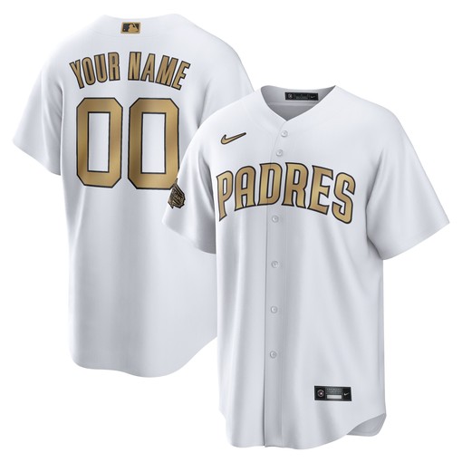San Diego Padres 2022 Mlb All-star Game Replica Custom Jersey - White Custom Jerseys Mlb