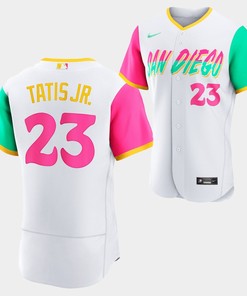 San Diego Padres 2022-23 City Connect Fernando Tatis Jr. 23 White Jersey