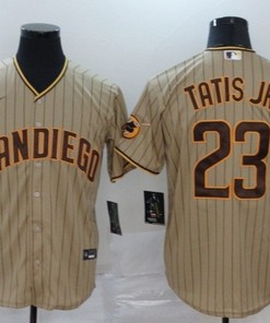 San Diego Padres Fernando Tatis Jr #23 2020 Mlb Light Brown Jersey