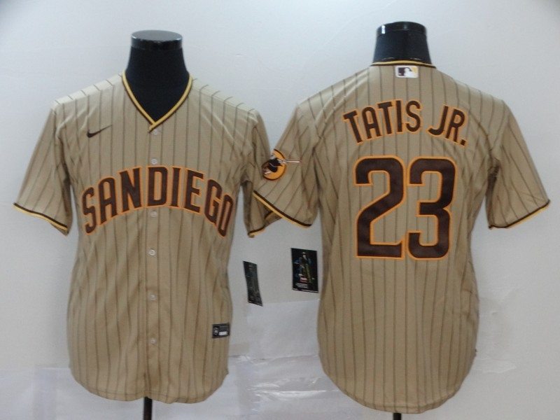 San Diego Padres Fernando Tatis Jr #23 2020 Mlb Light Brown Jersey