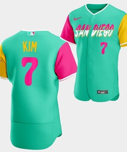 San Diego Padres Ha-Seong Kim 7 2022-23 City Connect Mint Reverse Jersey Men