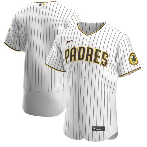 San Diego Padres Home Authentic Team Jersey White Mlb