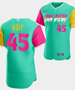 San Diego Padres Luke Voit 45 2022-23 City Connect Mint Reverse Jersey Men