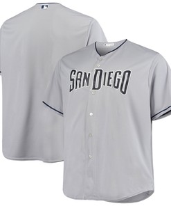 San Diego Padres Majestic Road Official Cool Base Jersey Gray Mlb