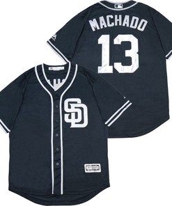 San Diego Padres Manny Machado #13 Mlb 2020 Black Jersey