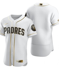 San Diego Padres Mlb Golden Brandedition White Jersey Gift For Padres Fans