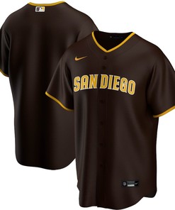 San Diego Padres Road Team Men Jersey - Brown